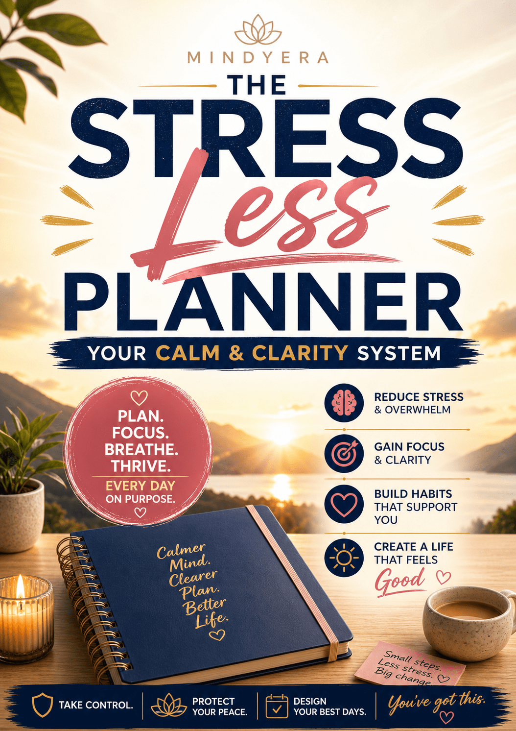 The Stress Less Planner - MindyeraThe Stress Less Planner