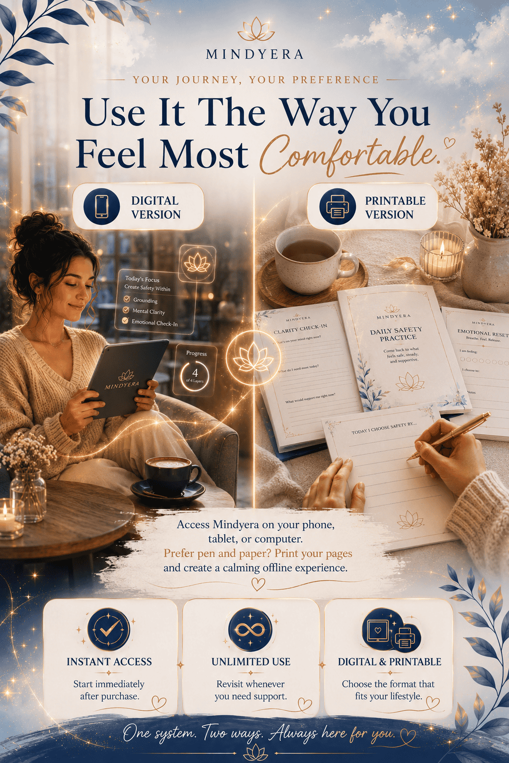 The Mindyera Signature System A Complete -Calm & Clarity Bundle for Overwhelmed Minds - MindyeraThe Mindyera Signature System A Complete -Calm & Clarity Bundle for Overwhelmed Minds